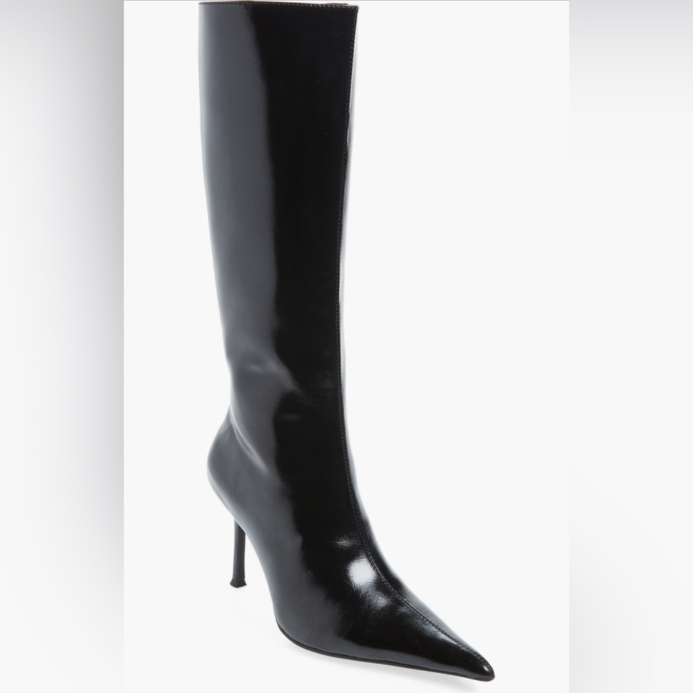 Jeffrey Campbell daring black knee-high boots